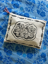 Load image into Gallery viewer, Little Village 1 — Hand-Printed Zipper Bag
