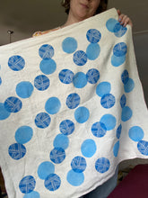 Load image into Gallery viewer, Blue Dots — Naturally-Dyed and Hand-Printed Bandana
