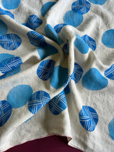 Load image into Gallery viewer, Blue Dots — Naturally-Dyed and Hand-Printed Bandana
