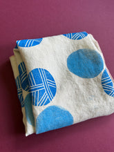 Load image into Gallery viewer, Blue Dots — Naturally-Dyed and Hand-Printed Bandana
