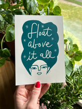 Load image into Gallery viewer, Handprinted Blockprint • “Exist” in Forest Green
