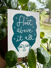Load image into Gallery viewer, Handprinted Blockprint • “Exist” in Forest Green
