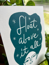 Load image into Gallery viewer, Handprinted Blockprint • “Exist” in Forest Green

