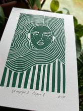 Load image into Gallery viewer, Handprinted Blockprint • Wrapped Around in Green
