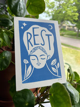 Load image into Gallery viewer, Handprinted Blockprint • “Rest”
