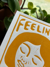 Load image into Gallery viewer, Handprinted Blockprint • “Feeling Tender” in Gold
