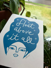Load image into Gallery viewer, Handprinted Blockprint • Float in Blue
