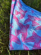Load image into Gallery viewer, Pink Birds - Naturally Dyed and Handprinted Scarf

