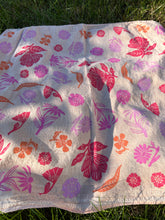 Load image into Gallery viewer, Multicolored Wildflowers - Naturally Dyed and Handprinted Scarf
