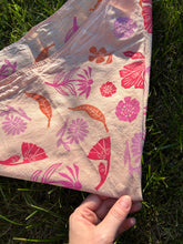 Load image into Gallery viewer, Multicolored Wildflowers - Naturally Dyed and Handprinted Scarf
