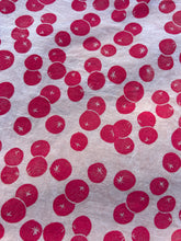 Load image into Gallery viewer, Cherry Tomatoes #1 - Naturally Dyed and Handprinted Scarf
