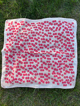 Load image into Gallery viewer, Cherry Tomatoes #1 - Naturally Dyed and Handprinted Scarf
