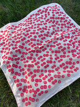 Load image into Gallery viewer, Cherry Tomatoes #1 - Naturally Dyed and Handprinted Scarf
