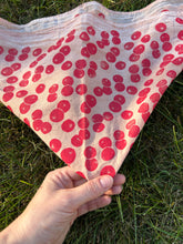 Load image into Gallery viewer, Cherry Tomatoes #1 - Naturally Dyed and Handprinted Scarf
