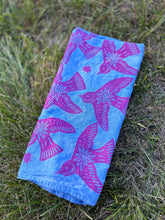 Load image into Gallery viewer, Pink Birds - Naturally Dyed and Handprinted Scarf
