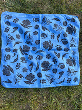 Load image into Gallery viewer, Black Wildflowers #2 - Naturally Dyed and Handprinted Scarf

