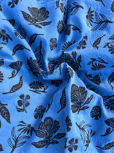 Load image into Gallery viewer, Black Wildflowers #2 - Naturally Dyed and Handprinted Scarf
