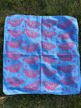 Load image into Gallery viewer, Pink Butterflies - Naturally Dyed and Handprinted Scarf
