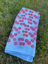 Load image into Gallery viewer, Cherry Tomatoes #2 - Naturally Dyed and Handprinted Scarf
