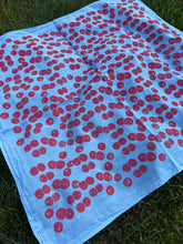 Load image into Gallery viewer, Cherry Tomatoes #2 - Naturally Dyed and Handprinted Scarf
