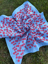 Load image into Gallery viewer, Cherry Tomatoes #2 - Naturally Dyed and Handprinted Scarf
