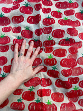 Load image into Gallery viewer, Heirloom Tomatoes #1 - Naturally Dyed and Handprinted Scarf
