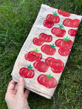 Load image into Gallery viewer, Heirloom Tomatoes #2 - Naturally Dyed and Handprinted Scarf

