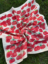 Load image into Gallery viewer, Heirloom Tomatoes #2 - Naturally Dyed and Handprinted Scarf
