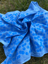 Load image into Gallery viewer, Blueberries - Naturally Dyed and Handprinted Scarf
