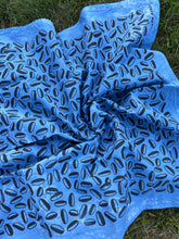 Load image into Gallery viewer, Coffee Beans - Naturally Dyed and Handprinted Scarf
