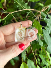 Load image into Gallery viewer, PRE-ORDER —Mini Tough / Tender earrings in CLEAR — choose your pair!
