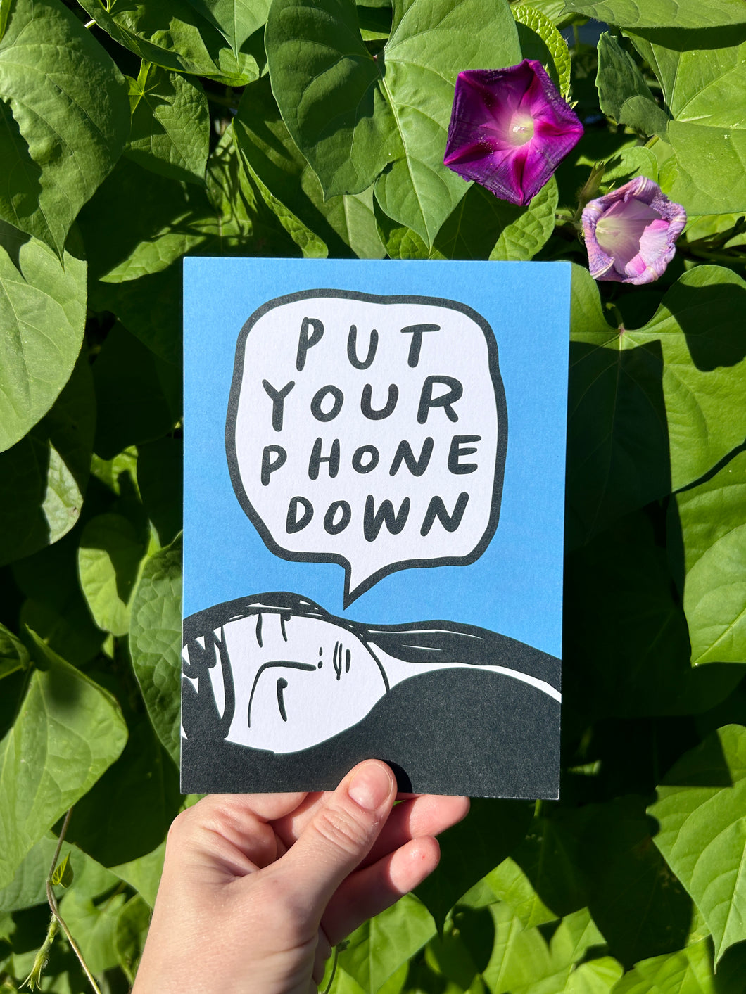 May 2025 art print: Put Your Phone Down (ships free)