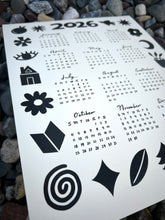 Load image into Gallery viewer, 2026 Calendar — Black + Cream
