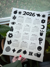 Load image into Gallery viewer, 2026 Calendar — Black + Cream
