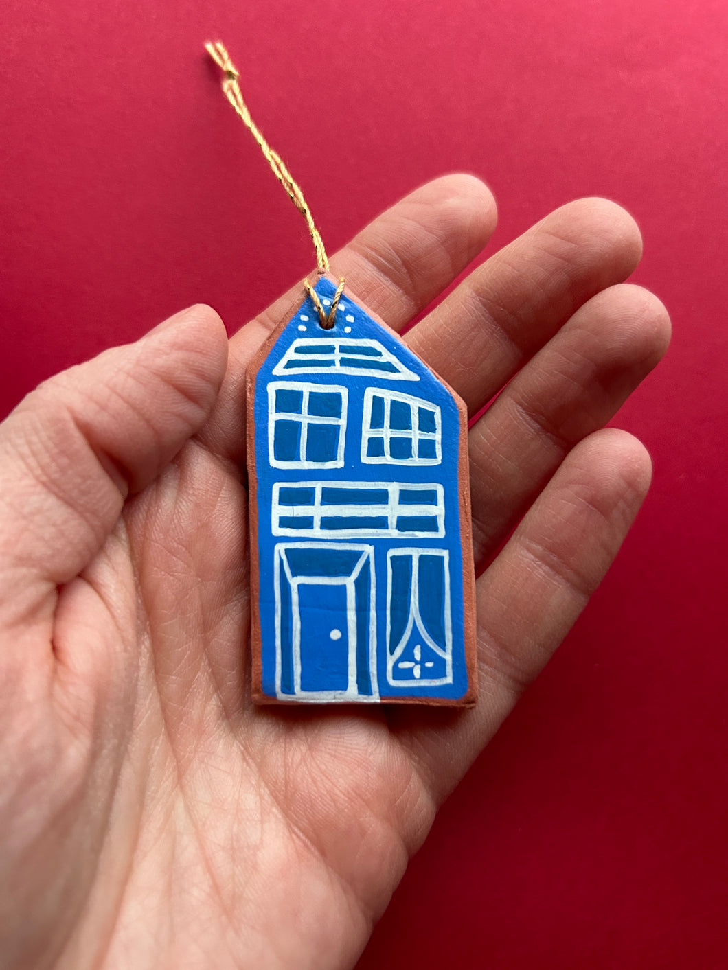 Clay House Ornament #50