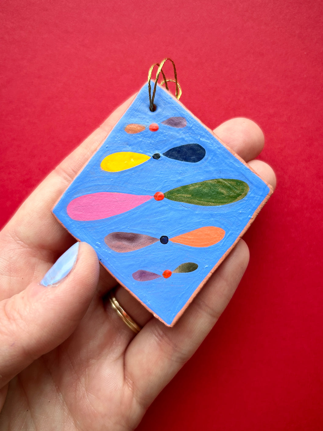 Clay Diamond Ornament #31