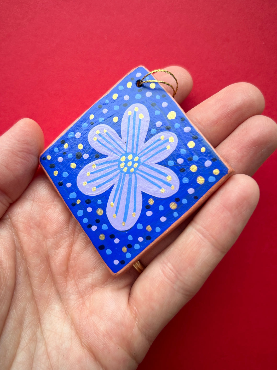 Clay Diamond Ornament #28