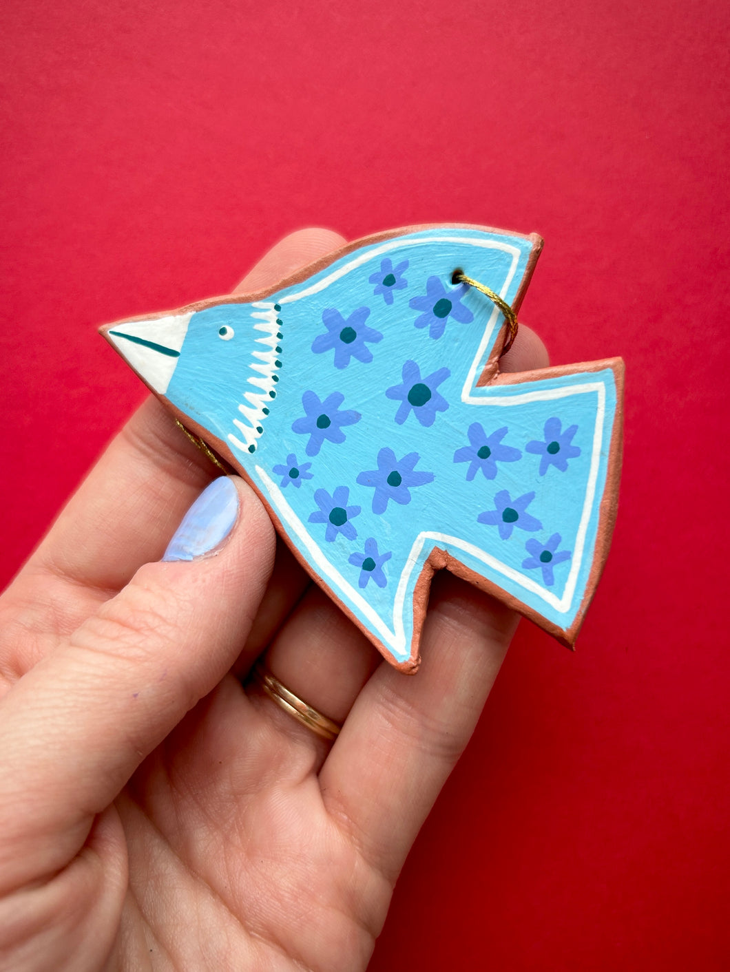 Clay Bird Ornament #20