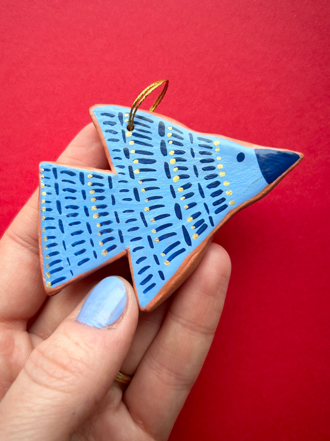 Clay Bird Ornament #15