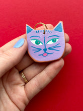 Load image into Gallery viewer, Clay Cat Ornament #13
