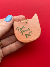 Load image into Gallery viewer, Clay Cat Ornament #14
