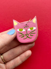 Load image into Gallery viewer, Clay Cat Ornament #15

