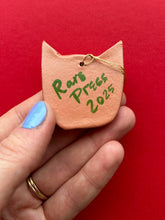 Load image into Gallery viewer, Clay Cat Ornament #15
