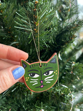 Load image into Gallery viewer, Clay Cat Ornament #19
