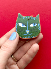 Load image into Gallery viewer, Clay Cat Ornament #25
