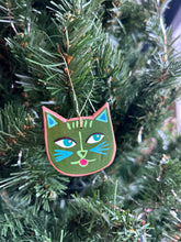 Load image into Gallery viewer, Clay Cat Ornament #35
