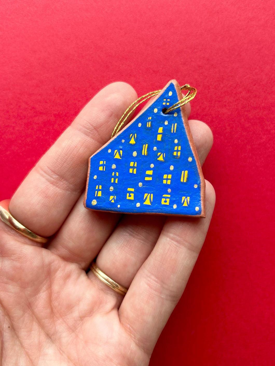 Clay House Ornament #66