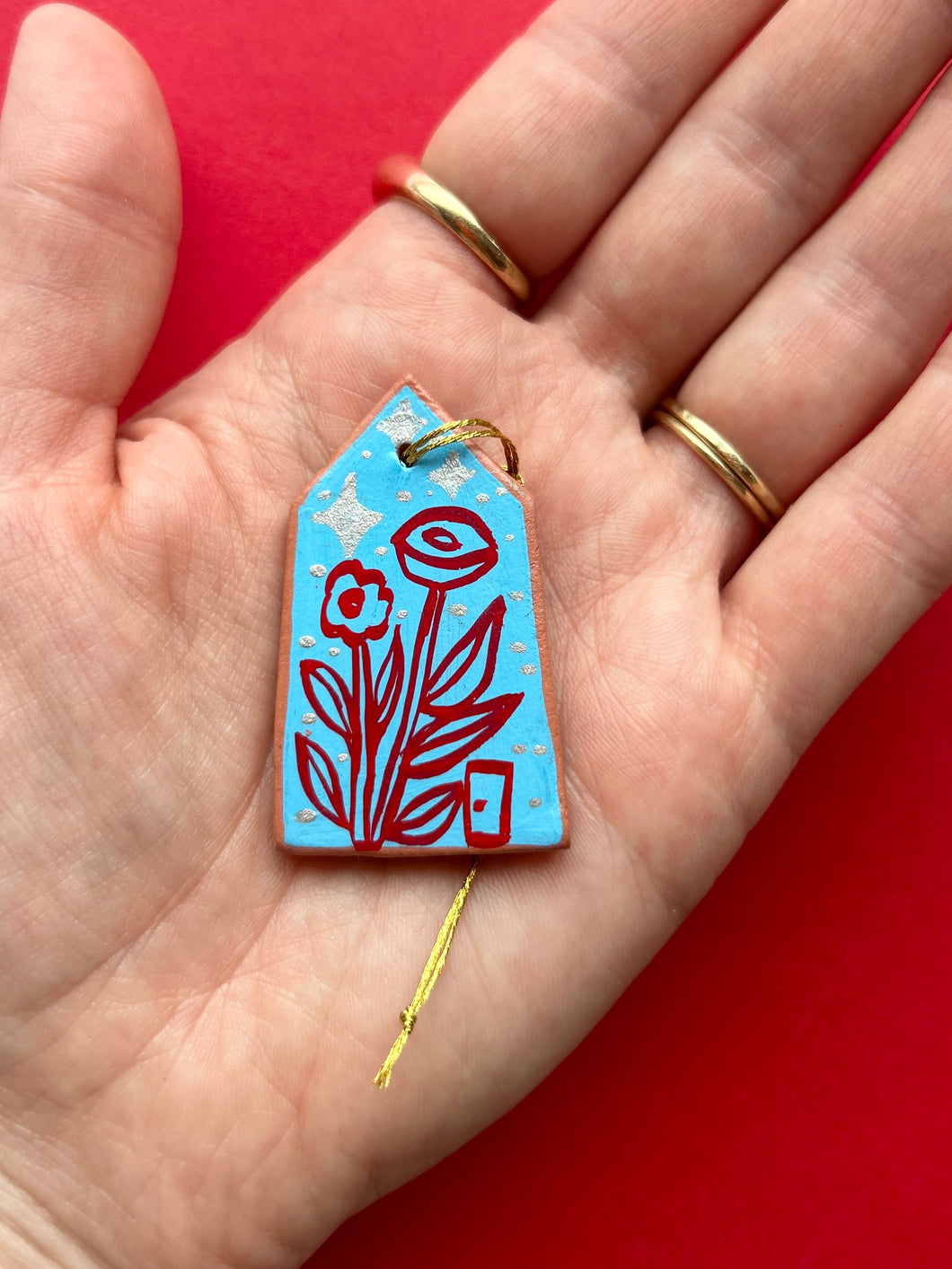 Clay House Ornament #60