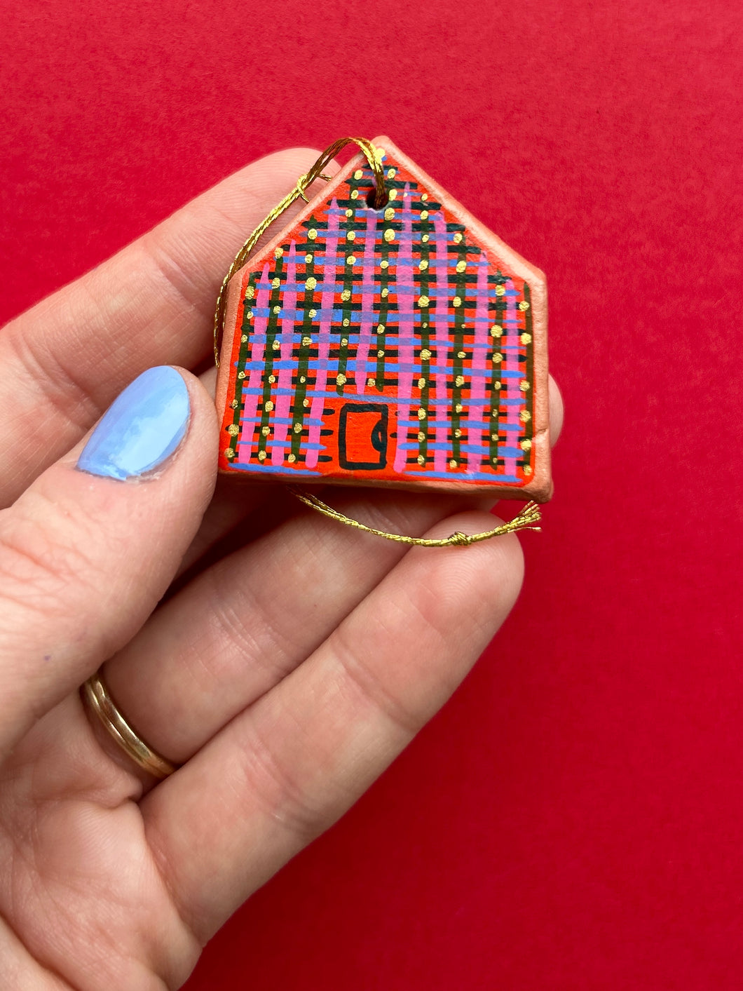 Clay House Ornament #28