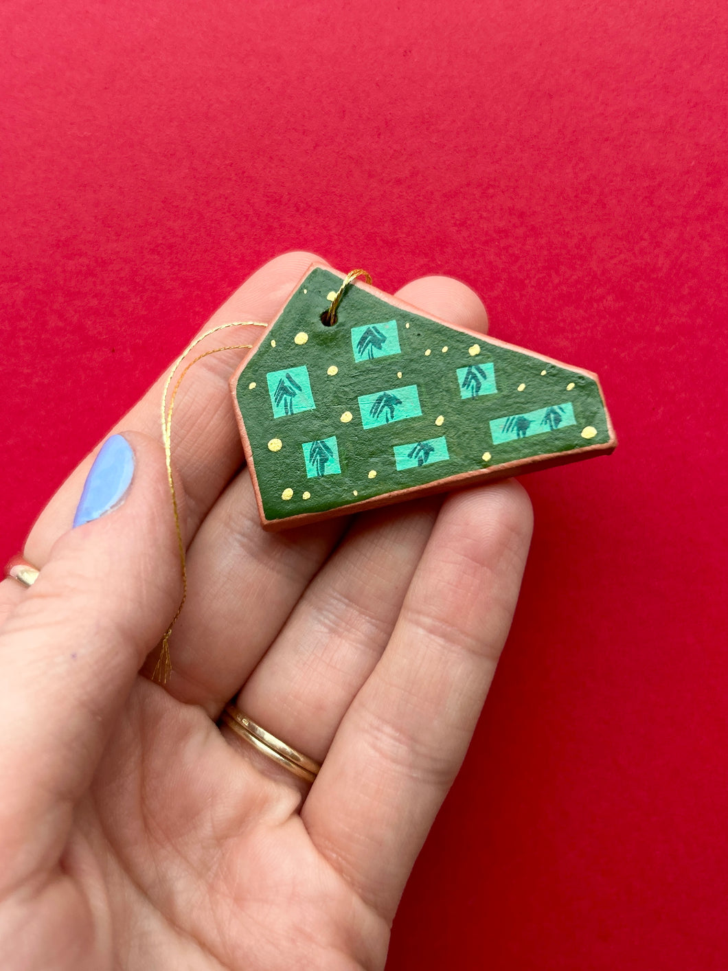 Clay House Ornament #19